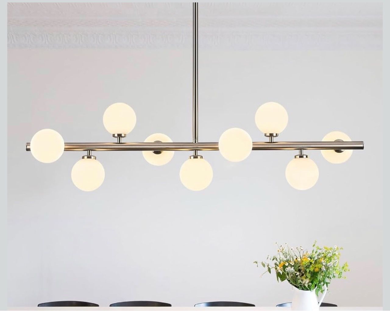 New Mid Century Modern Globe Sputnik Chandelier, 9-Light - photo 4