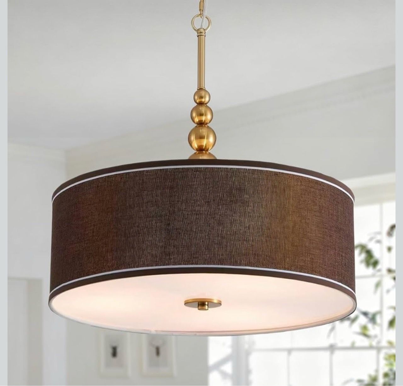New Shrine Lighting Drum Chandeliers, Farmhouse Style