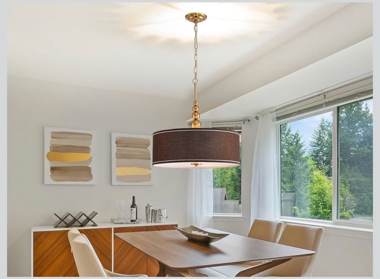 New Shrine Lighting Drum Chandeliers, Farmhouse Style - photo 5