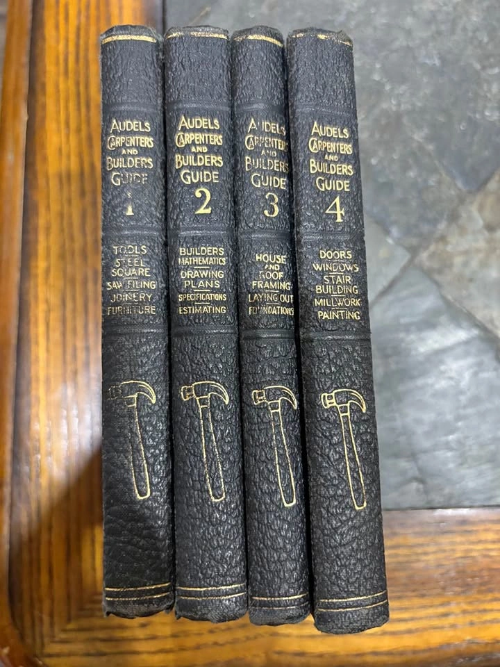 Vintage Four-Volume Set Of Audels Carpenters & Builders Guide