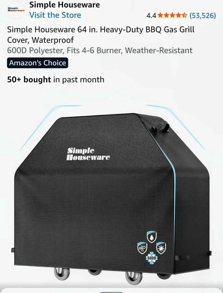 64 inch - Heavy Duty - BBQ Grill cover - photo 2