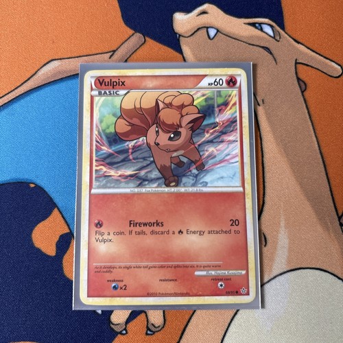 Vulpix 68/95 HeartGold SoulSilver Common NM Pokemon TCG - photo 3