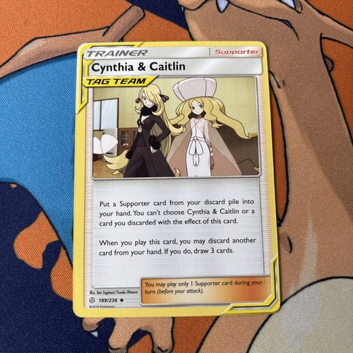 CYNTHIA & CAITLIN 189/236 Uncommon COSMIC ECLIPSE NM Tag Team