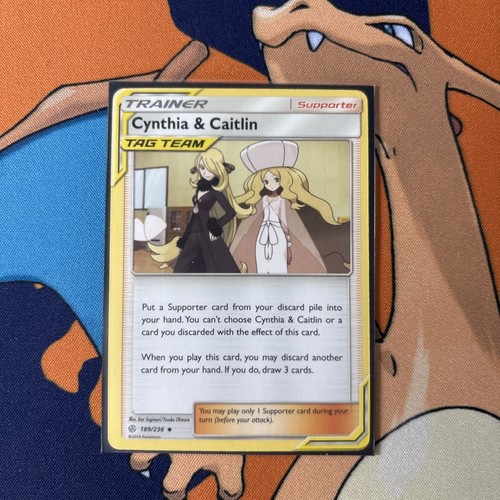 CYNTHIA & CAITLIN 189/236 Uncommon COSMIC ECLIPSE NM Tag Team - photo 3