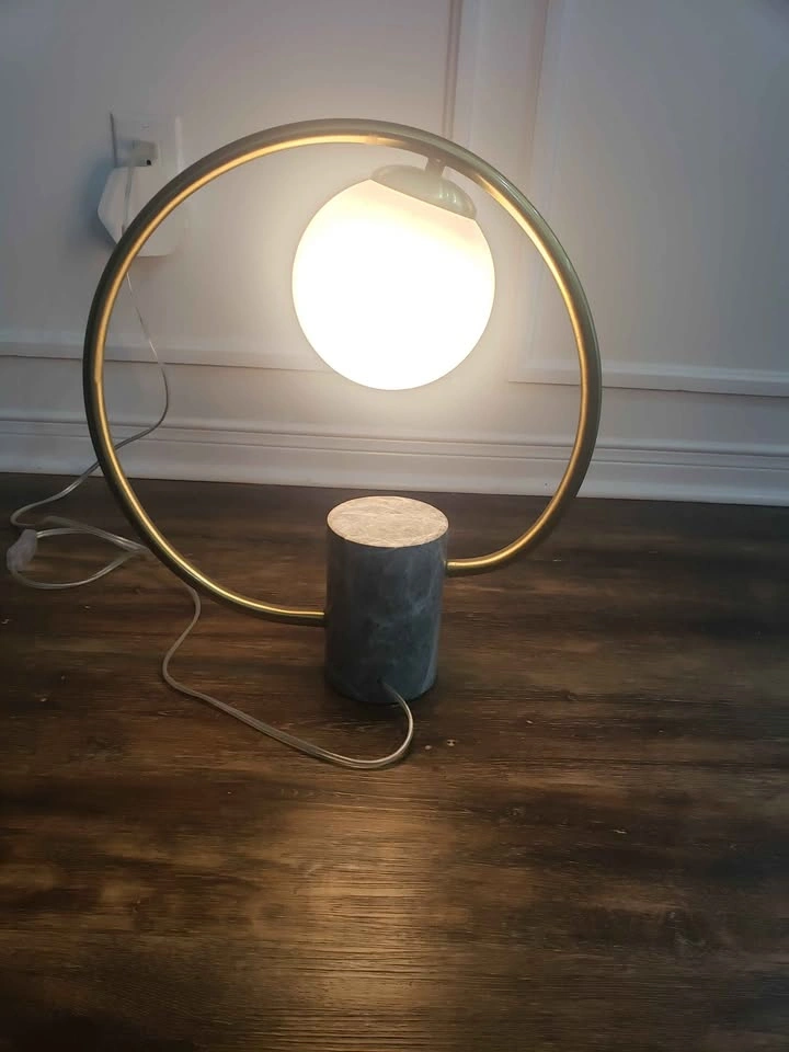 Marble Contemporary Abstract Accent Lamp 17.5" inch - photo 3