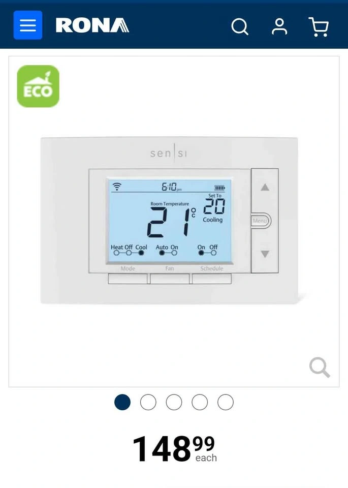 Emerson Sensi White Smart Wi-Fi Thermostat - photo 4