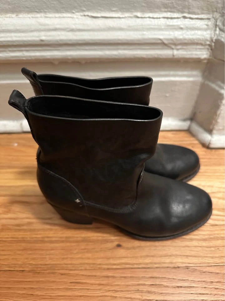 Rag & Bone Black Leather Harrow Boots - Women’s Size 37.5 - photo 2