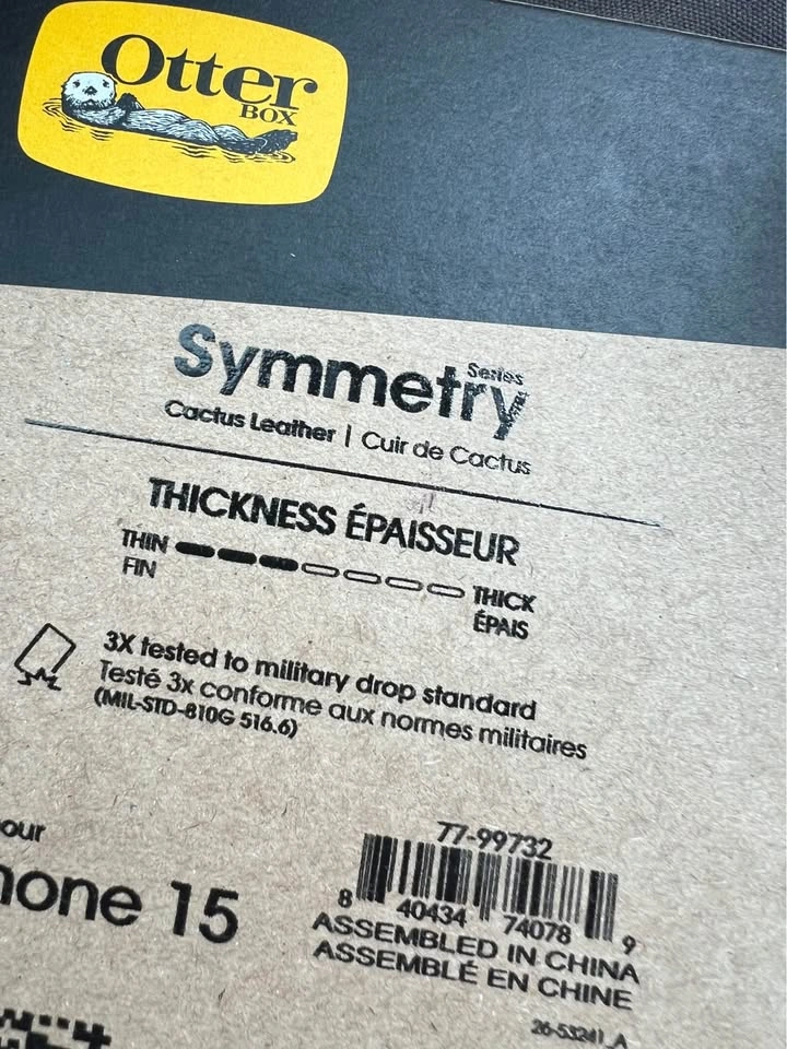 Otterbox Symmetry for iPhone 15 - Leather Cottonwood - New - photo 4