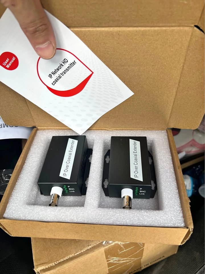 2Pcs IP Extender Over Coax Cable Converter Ethernet Set