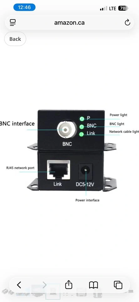 2Pcs IP Extender Over Coax Cable Converter Ethernet Set - photo 5