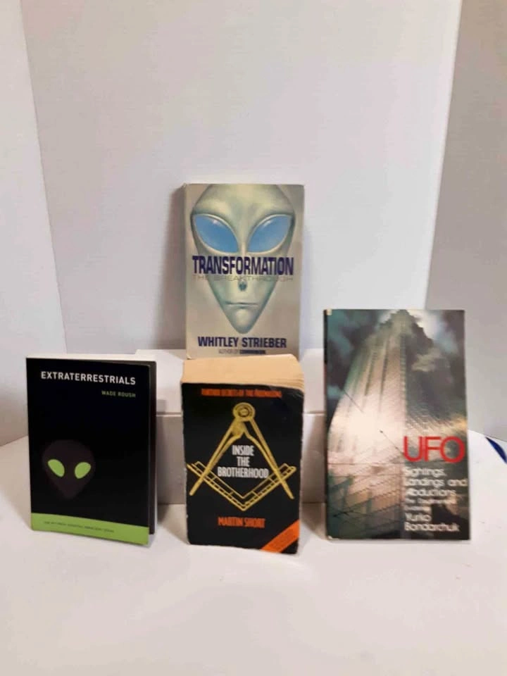 Lot of 4 Books: Extraterrestrials, Transformation, Inside the Br