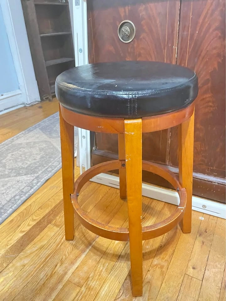 Wooden bar stool