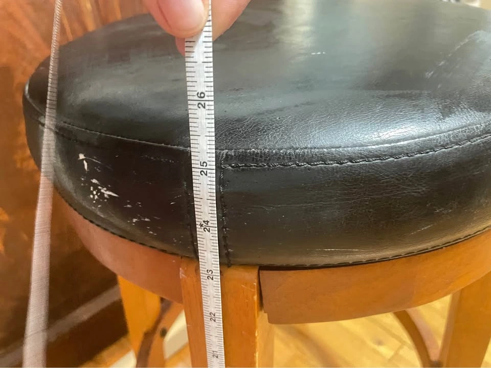 Wooden bar stool - photo 3