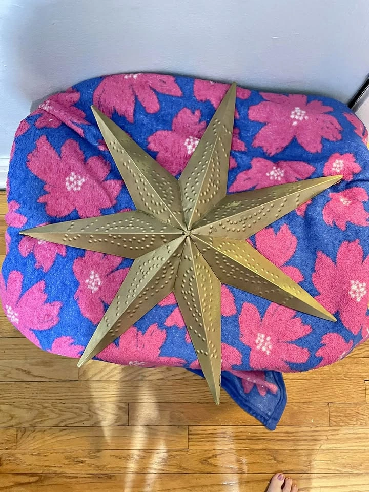 Gold Metal Barn Star Wall Decor