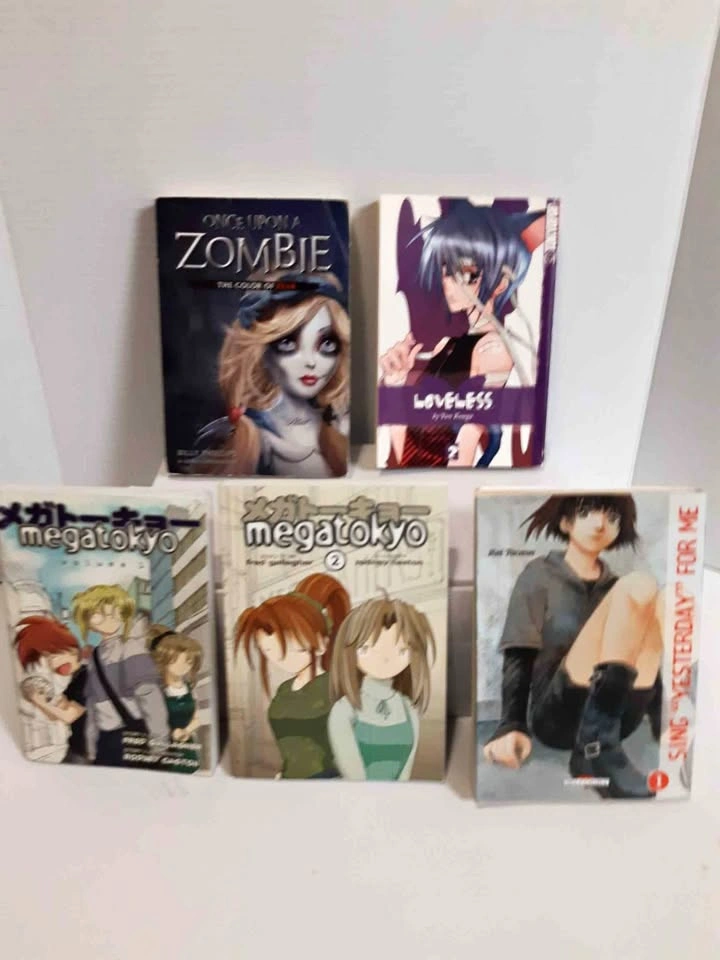 Manga and Book Lot: Megatokyo, Loveless, Once Upon a Zombie