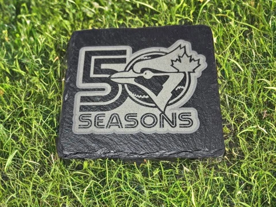 Special Edition Toronto Blue Jays 50 year slate coaster