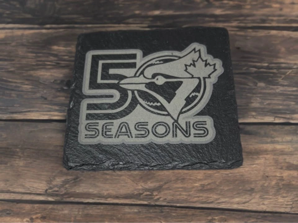 Special Edition Toronto Blue Jays 50 year slate coaster - photo 3