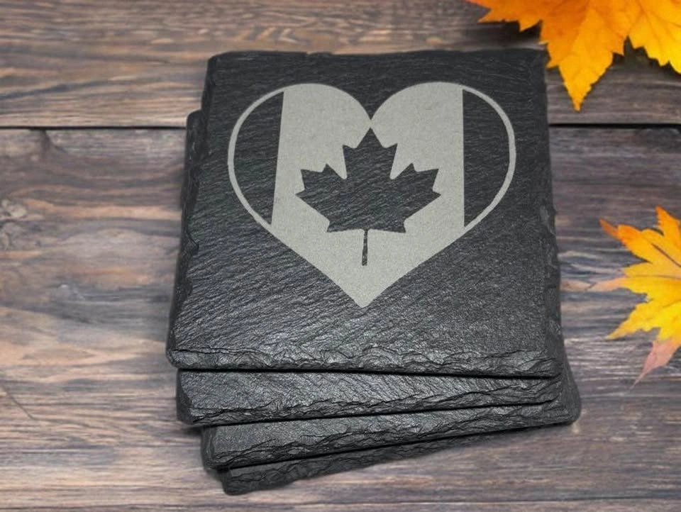 Canada Slate Coasters - photo 3