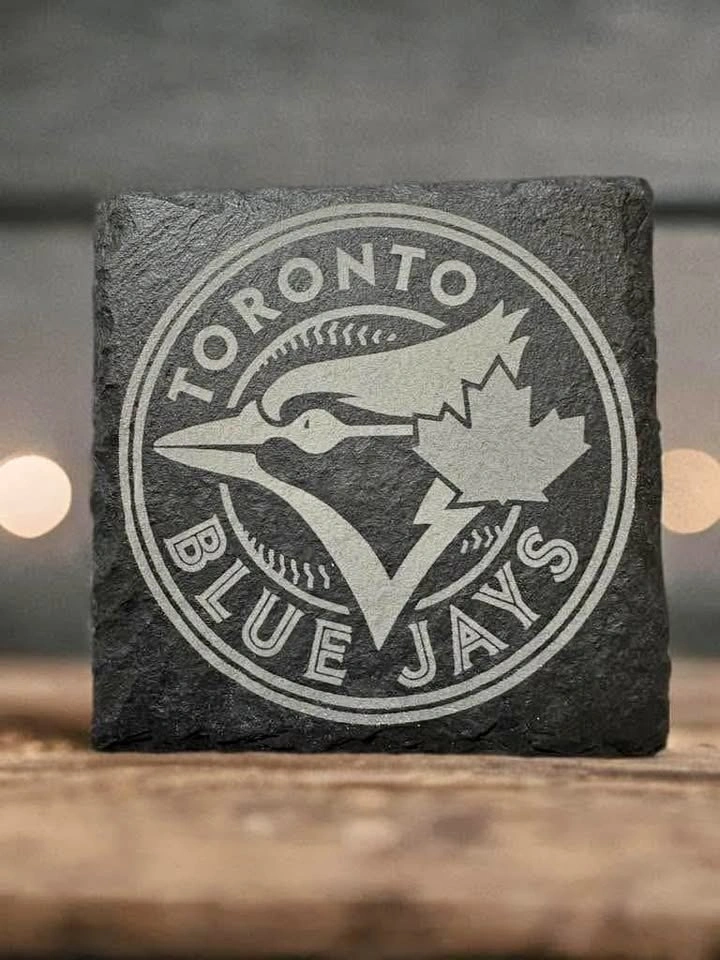 Blue jays slate coaster