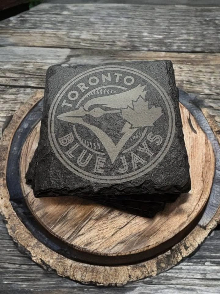 Blue jays slate coaster - photo 2