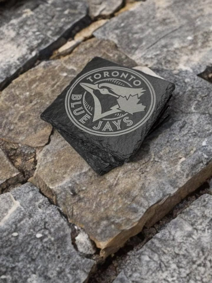 Blue jays slate coaster - photo 3