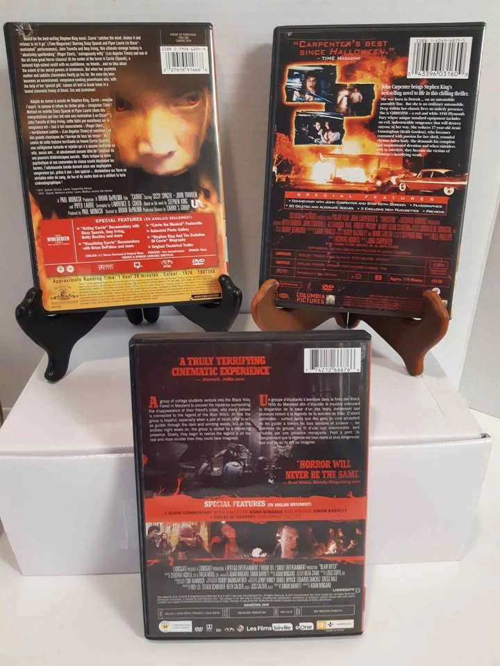 Horror Movie DVD Bundle: Carrie, Christine, and Blair Witch - photo 2