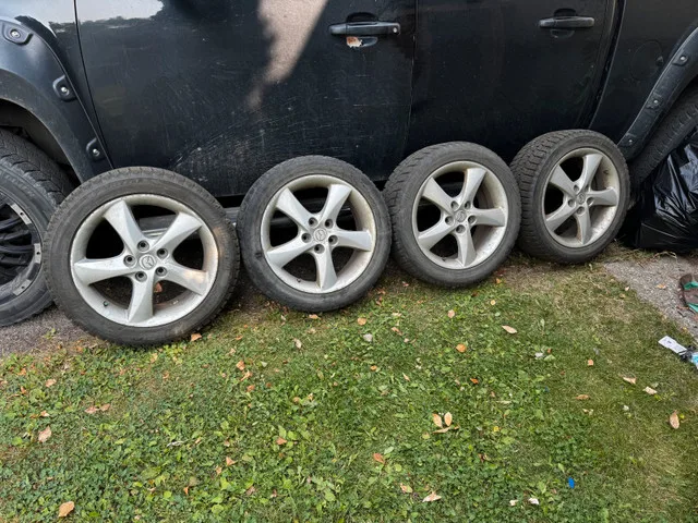 Winter tires on rims