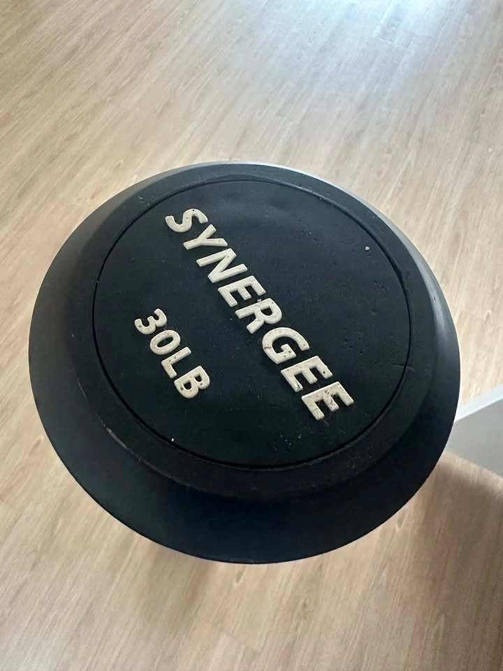 Synergee Fixed Barbell – 30lbs Pre Weighted Straight Steel Bar - photo 2