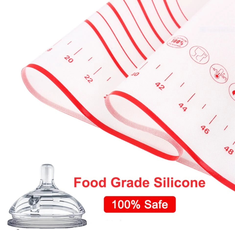 Silicone Mat Set: 16x24" Mat, Tongs, Brush, Spatula, 6 Cups - photo 2