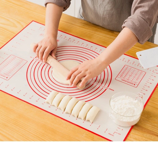 Silicone Mat Set: 16x24" Mat, Tongs, Brush, Spatula, 6 Cups - photo 4