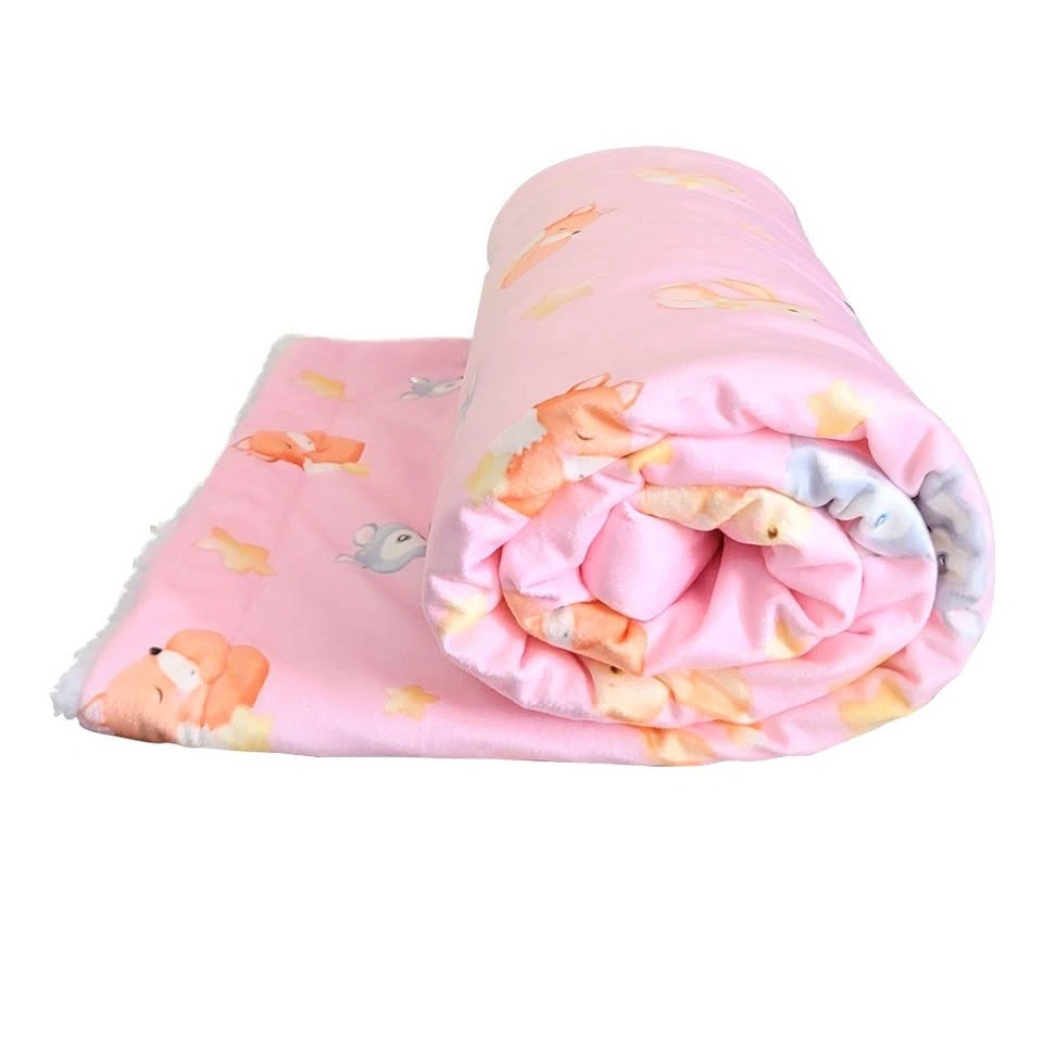 Baby Blanket, Minky Sherpa Fleece Blanket for Nursery - photo 3