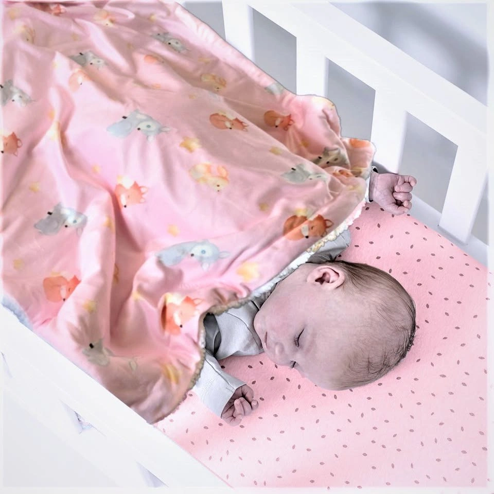 Baby Blanket, Minky Sherpa Fleece Blanket for Nursery - photo 4