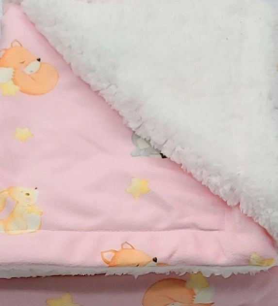 Baby Blanket, Minky Sherpa Fleece Blanket for Nursery - photo 5