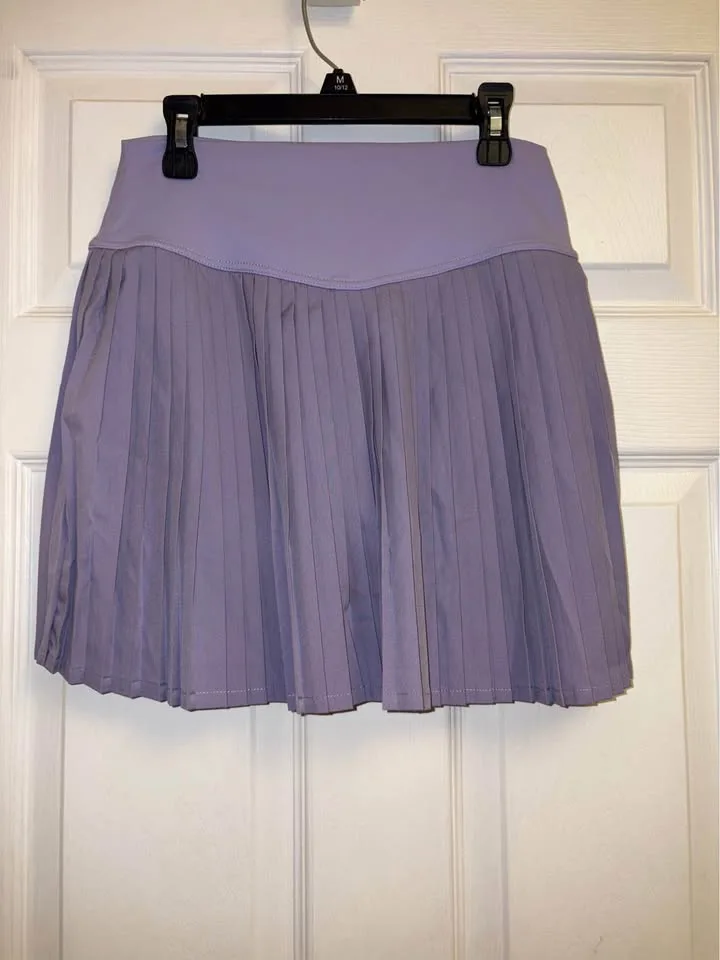 New High Waist Pleated Tennis Skirts with Pockets-XS image indicator(3)