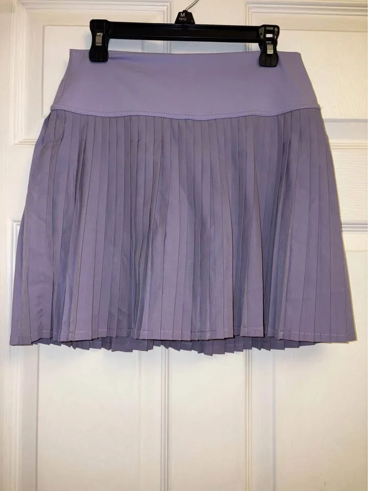 New High Waist Pleated Tennis Skirts with Pockets-XS image indicator(4)