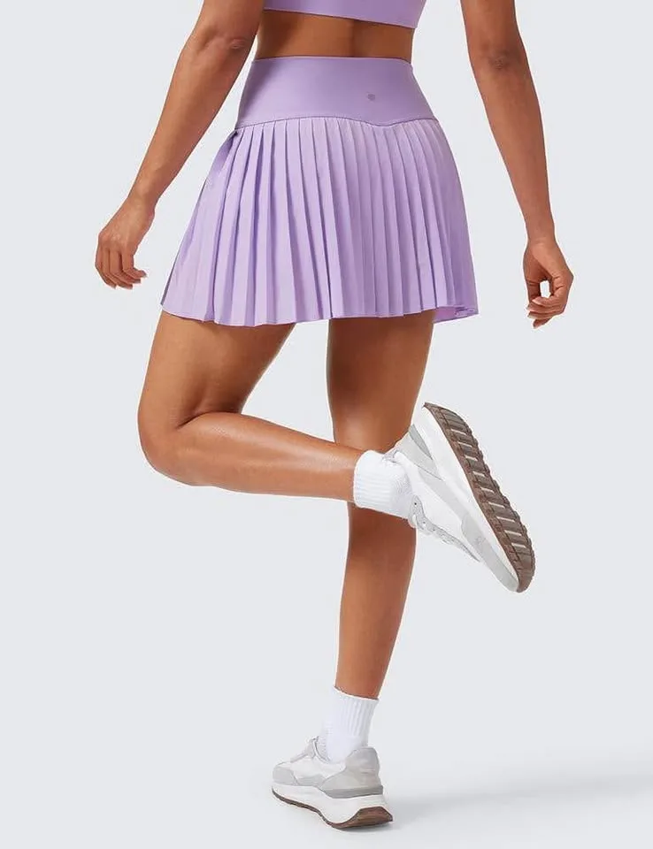 New High Waist Pleated Tennis Skirts with Pockets-XS image indicator(7)