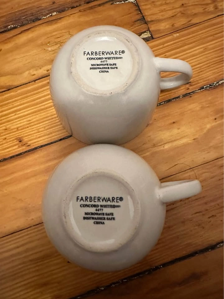 Farberware Concord White Mugs - Set of 2 - photo 3