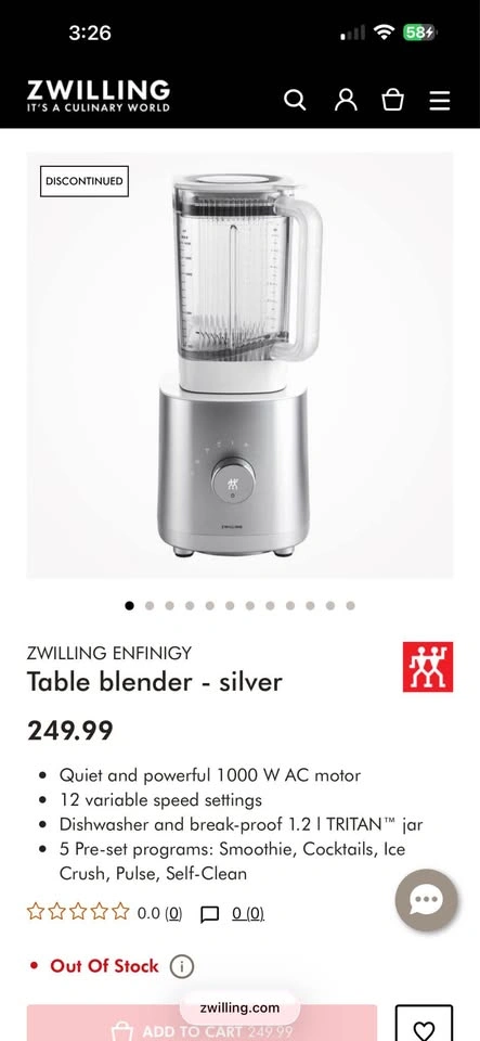 Zwilling 1.2L Table blender - photo 3
