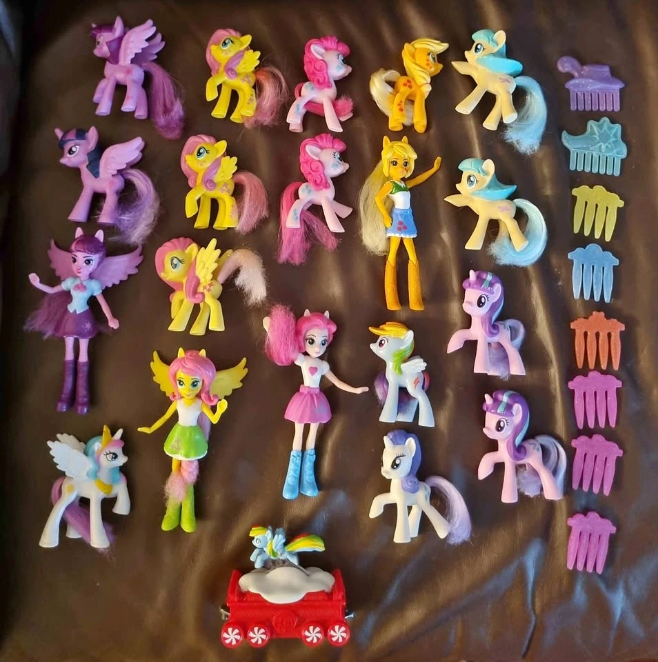 McDonald's Hasbro My Little Pony toy figures dolls and combs