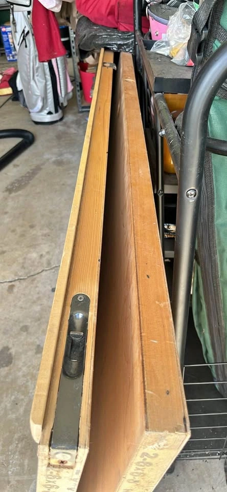 French doors . Wood with hardware