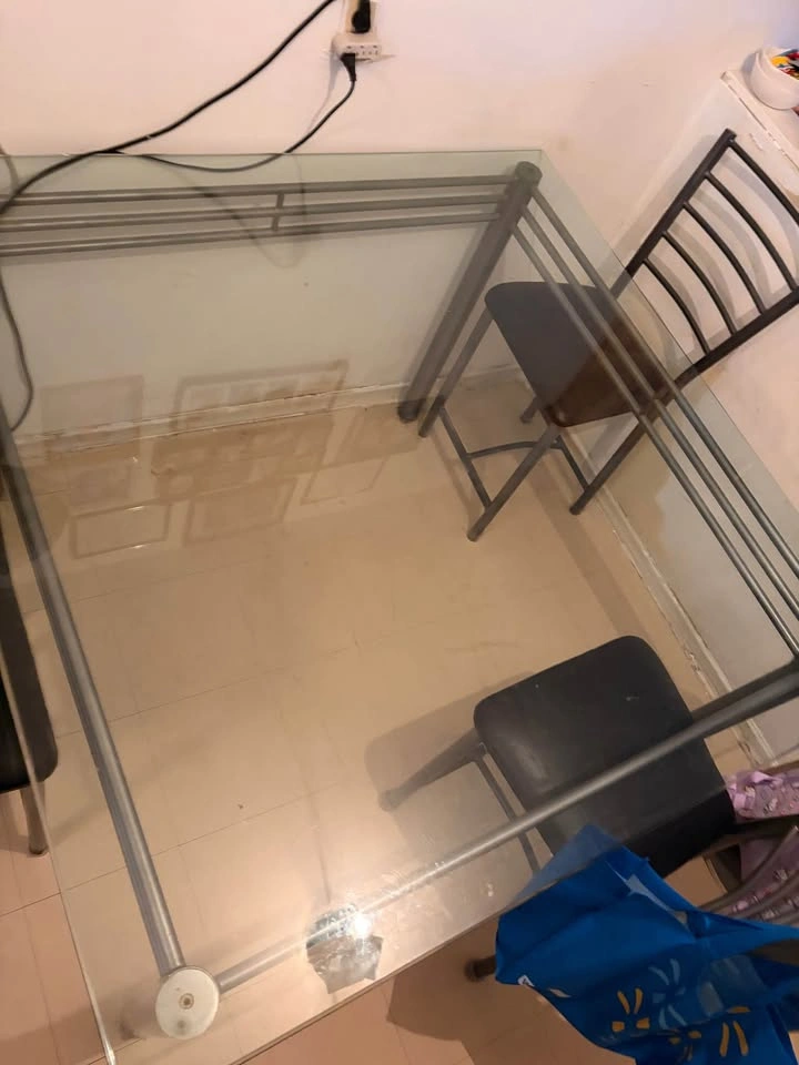 Sturdy Glass Top Dining Table - photo 2