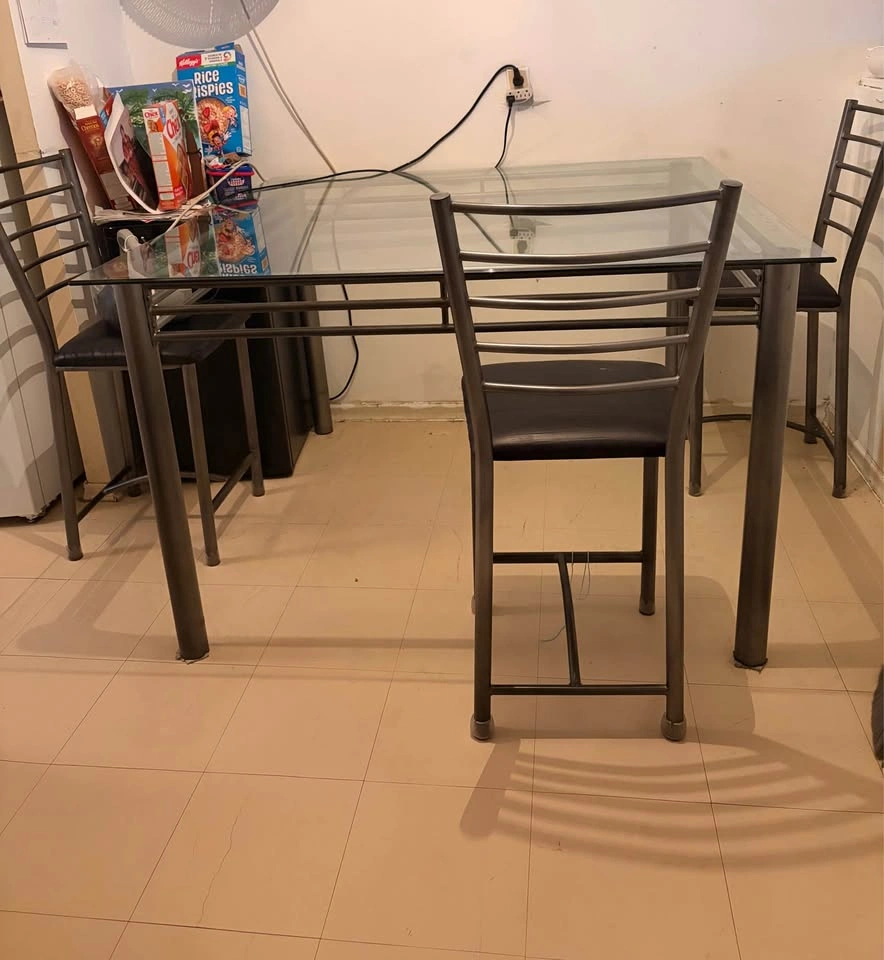 Sturdy Glass Top Dining Table - photo 3