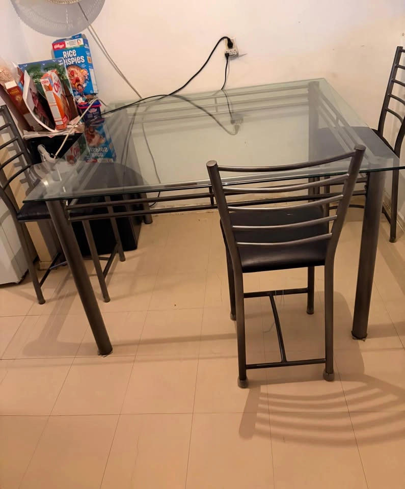 Sturdy Glass Top Dining Table - photo 4