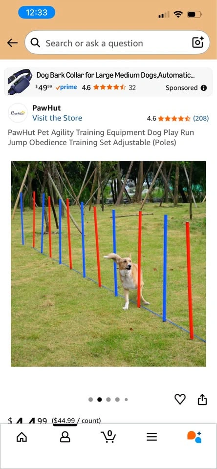 Dog agility poles / backyard set - photo 3