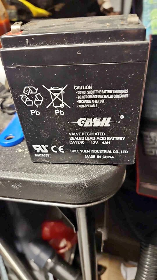 Casil CA1240 12V 4Ah Sealed Lead-Acid Battery