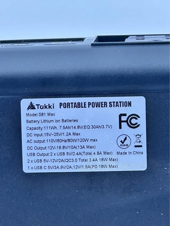 Takki S81 Max Portable Power Station - photo 2