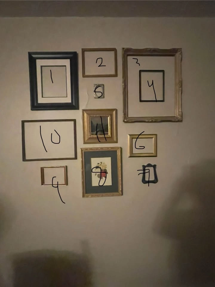 Multiple vintage frames
