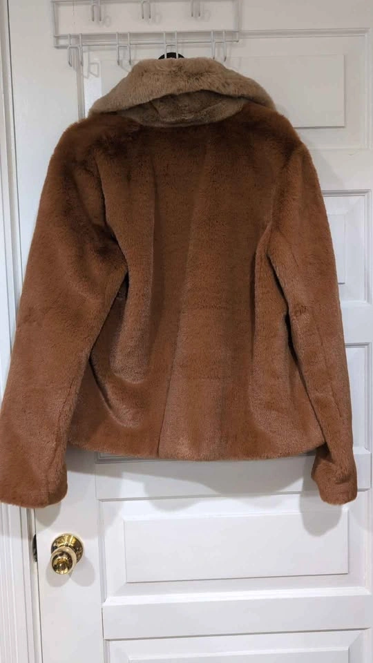 Soia & Kyo Faux Fur Jacket in Brown - photo 2