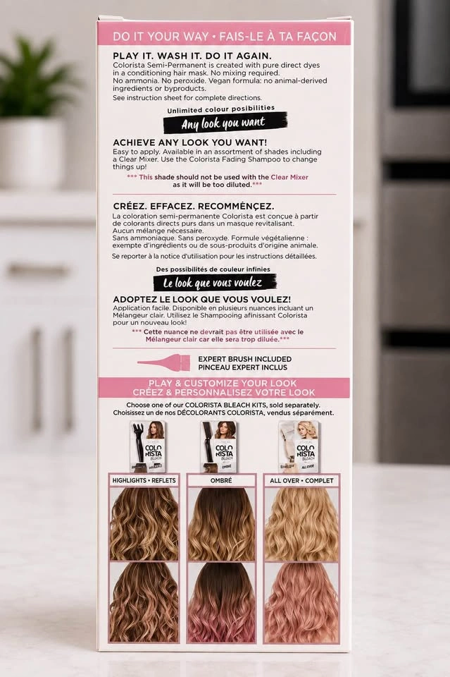 BNIB - L'Oréal Paris Colorista Semi-Permanent Colour #SOFTPINK30 - photo 3
