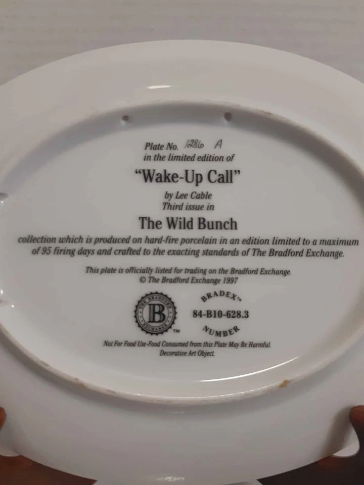 Bradford Exchange Lee Cable The Wild Bunch Collector Plates - photo 5